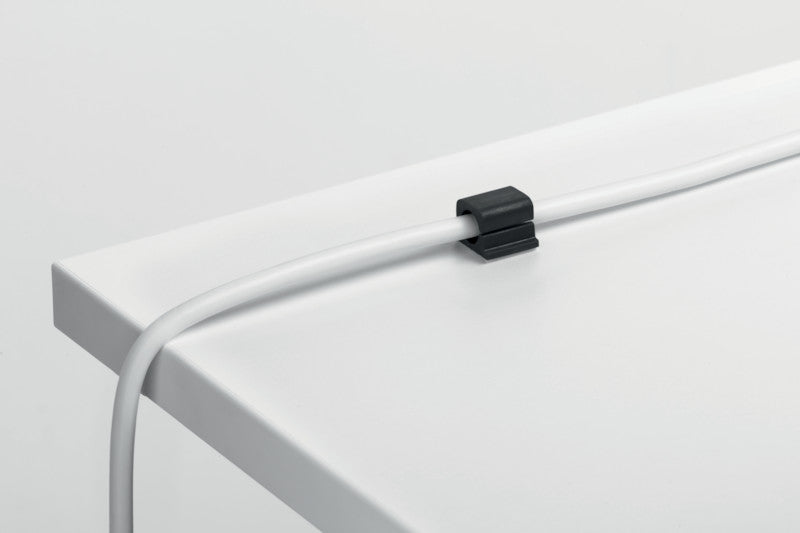 Durable Kabel-Clip Cavoline Pro – 20 × 16 mm, Kunststoff, Graphit, selbstklebend, 6er-Pack