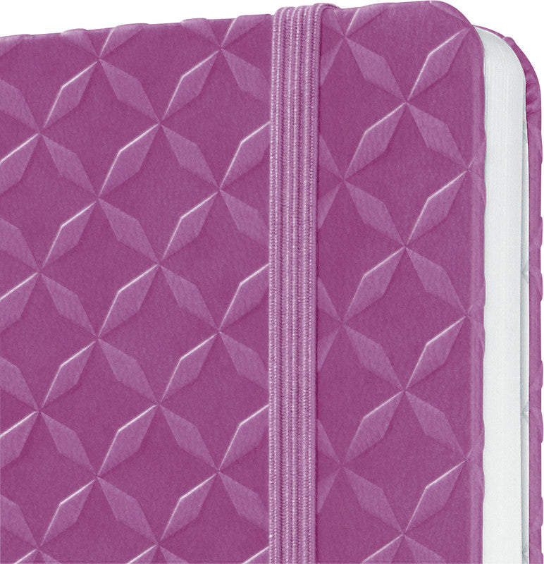 Sigel Notizbuch, A6, liniert, Fadenheftung, Hardcover, 174 Seiten, perforiert, 80 g/m² – pink/violett