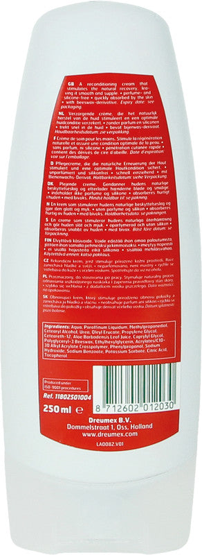 Dreumex Handschutzcreme – Kunststoff, weiss, 250 ml, silikonfrei, parfümfrei, farbstofffrei, streifenfrei