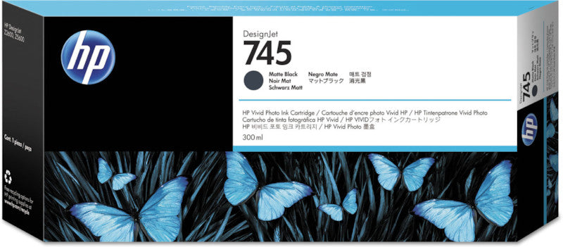 HP Tintenpatrone 745XL, schwarz, 300 ml – für Inkjetdrucker