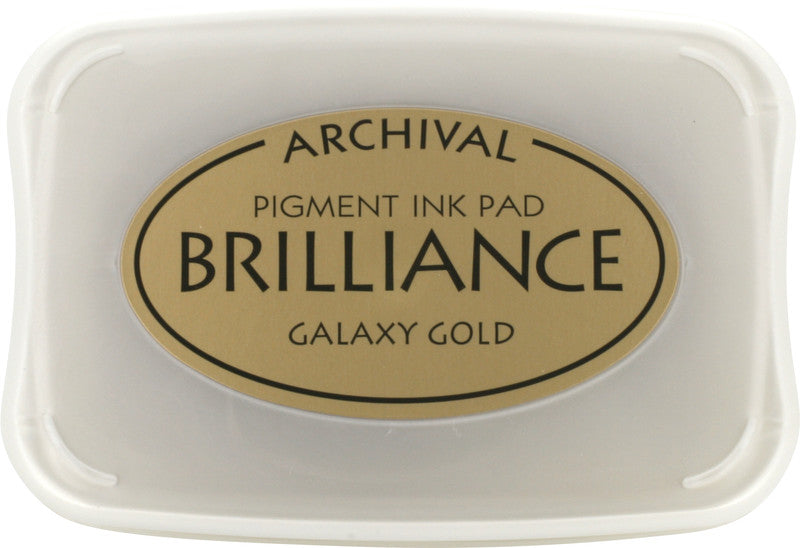 Stafil Archival Brilliance Stempelkissen – getränkt, Kunststoff, 75 × 47 mm, Gold