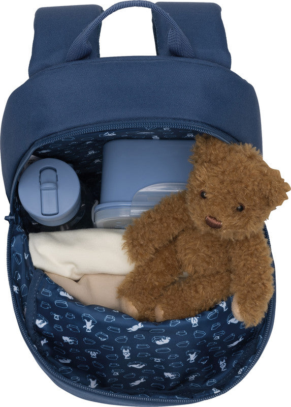 Beckmann Kindergartenrucksack Urban Mini – Dusty Blau – Recycelte Materialien