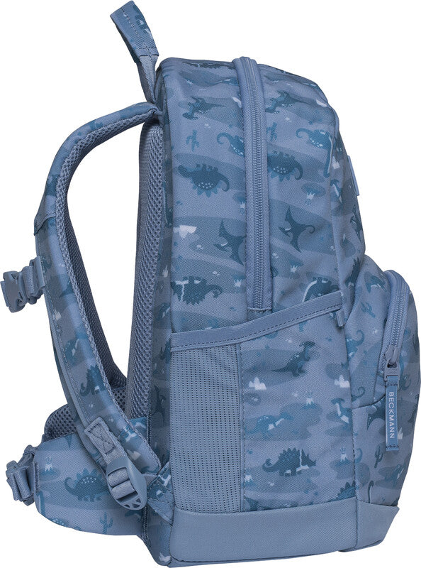 Beckmann Kindergartenrucksack Sport Mini – Dino World – Blau – 25,0 × 36,0 × 16,0 cm