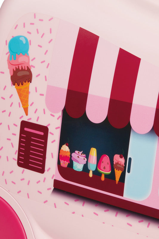 Samsonite Ride-on-Kindertrolley Handgepäck – 30 l, Hartschale, 4 Rollen, Ice Cream Van, 52 × 38 × 21 cm