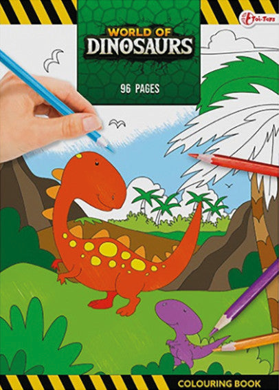 Toi-toys Dinosaurs World Malbuch, Karton, 21 × 29,7 cm, Mehrfarbig