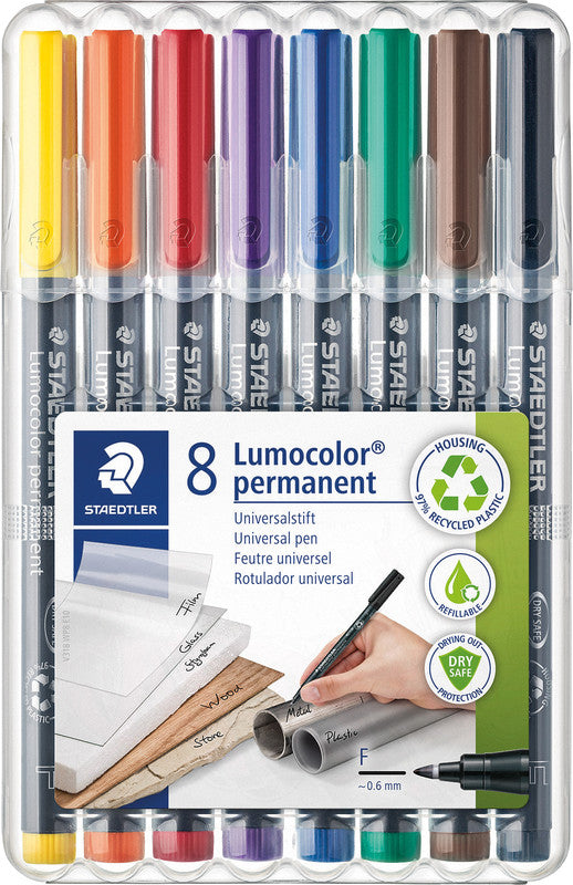 Staedtler Lumocolor Permanent-Marker – sortiert, 8er