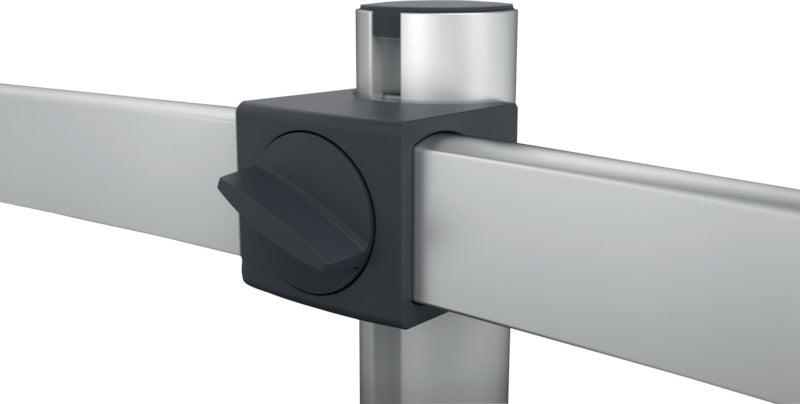 Durable Monitorhalterung, 2 Monitore, Tischklemme, bis 27", VESA 75 × 75/100 × 100 mm, höhenverstellbar