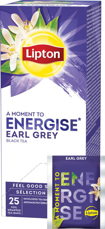 Lipton Earl Grey – Teebeutel, Schwarztee – 25 Beutel