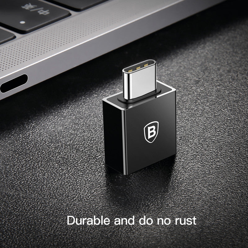 Baseus USB-C (Stecker) auf USB-A (Buchse) Adapter, USB 2.0, für Smartphone/Tablet