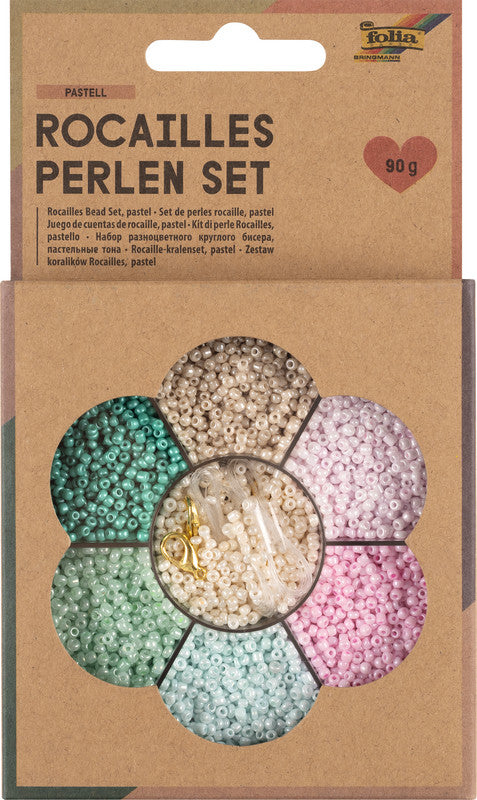 Folia Perlenset Rocailles – 90 g, mehrfarbig