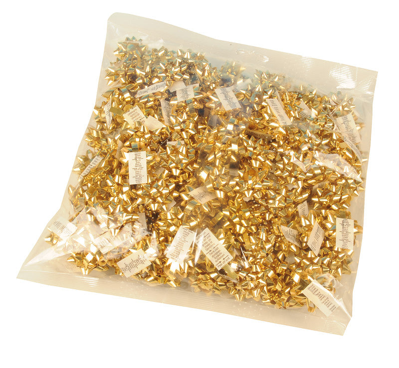 Präsent Geschenketiketten Maschen – Weihnachten – Ø 35 mm, Kunststoff, Gold