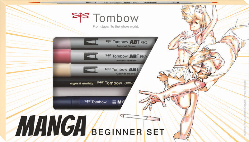 Tombow Starter Kit Handlettering Manga – 3 ABT Pro Dual Brush Pens
