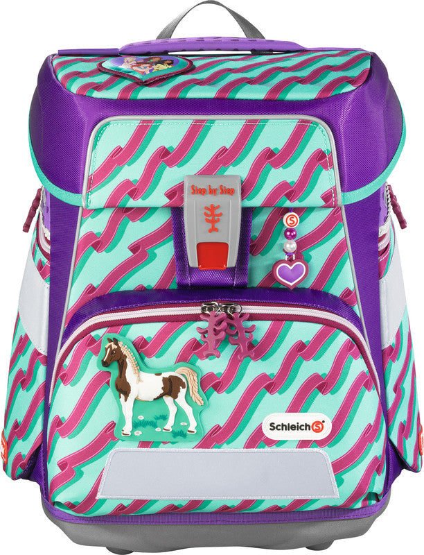 Step by Step Schulrucksack-Set Space – 5-teilig – Mädchen, Horse Club – Schleich Edition