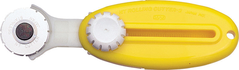NT Cutter Rollenschneider – 190 mm, Klingenbreite 28 mm, Gelb, inkl. 1 Klinge
