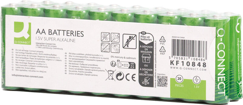 Q-CONNECT Akku 1,5 V 2140 mAh 3,21 Wh Alkaline