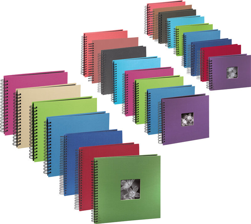 Hama Fotoalbum Wiro Fine Art – Azur, mit Pergaminzwischenblättern, Papier, 280 × 240 mm