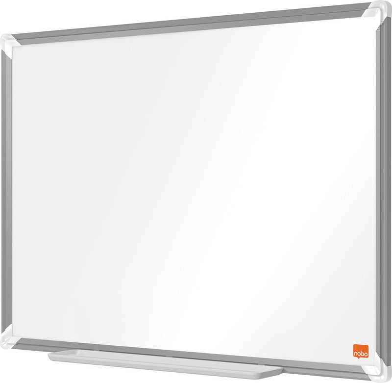 Nobo Whiteboard – 60 × 45 cm, Emaille, magnetisch, Aluminiumrahmen, Wandmontage, inkl. Stifteablage