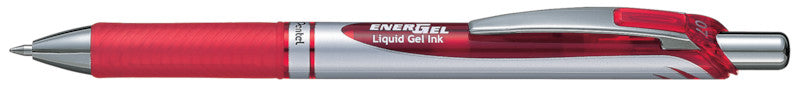 Pentel EnerGel Xm RT Fine – Tintenroller, schnelltrocknend, 0,7 mm, Rot