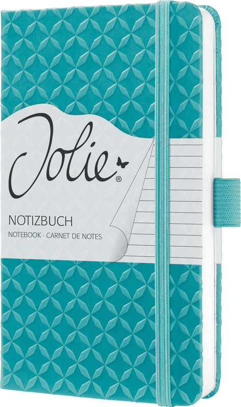 Sigel Notizbuch, A6, liniert, Fadenheftung, 174 Seiten, perforiert, 80 g/m² – türkis