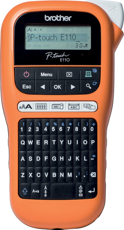 Brother E110VP – Beschriftungsgerät für TZe-Bänder 3,5–12 mm