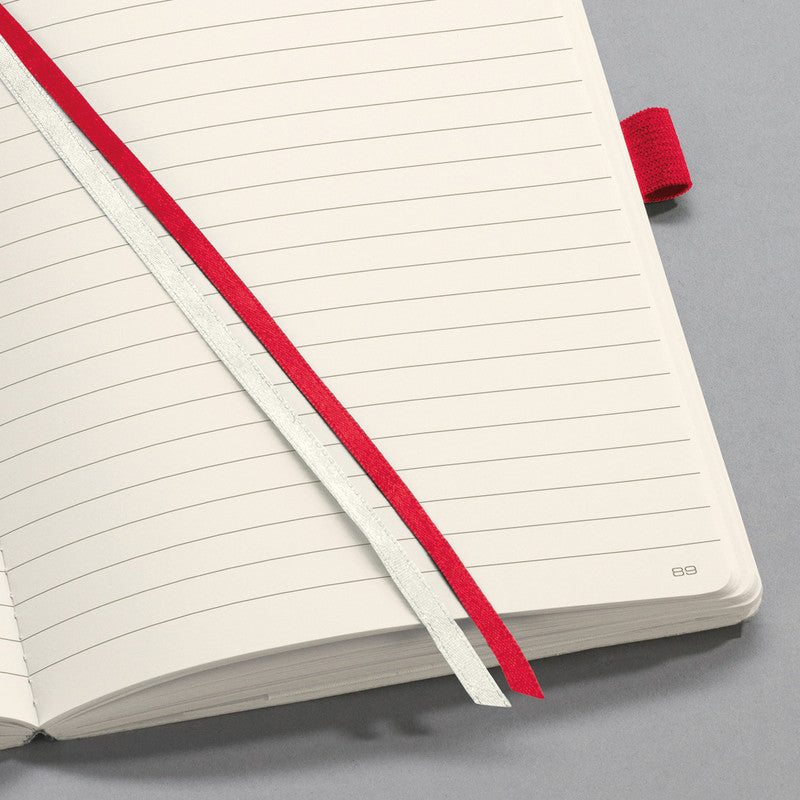 Sigel Notizbuch, A5, liniert, Fadenheftung, Softcover, 194 Seiten, 80 g/m² – rot