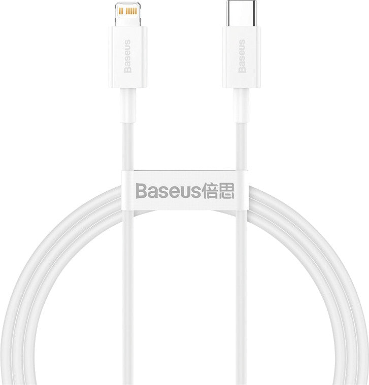 Baseus USB-C auf Lightning Kabel, 1 m, Weiss, Schnellladen