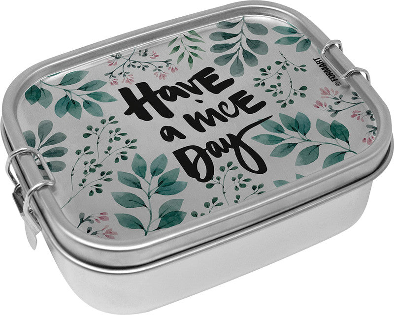 PPD Lunchbox Steel – 0,9 l – auslaufsicher, Bügelverschluss – Edelstahl – mehrfarbig – 17 × 6,2 × 13 cm