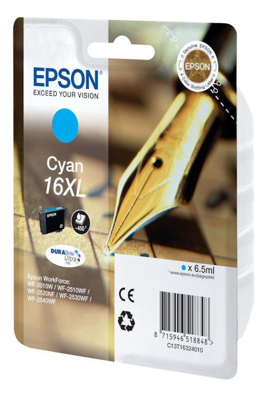 Epson Tintenpatrone 16XL, cyan, 450 Seiten