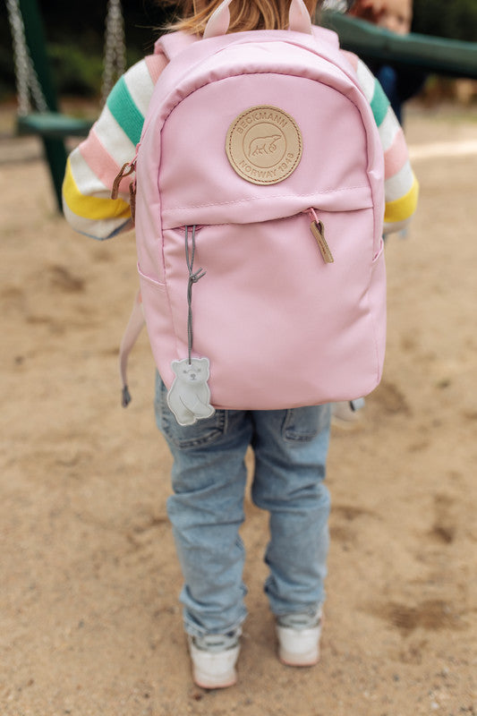 Beckmann Urban Mini Kindergartenrucksack – Hellrosa – 21,0 × 35,0 × 16,0 cm – Recycelter Bestandteil