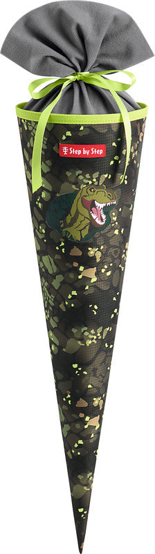Step by Step Schultüte 70 cm × Ø 18 cm, 5 l – Motiv Dino Torex – Serie CLOUD – rPET