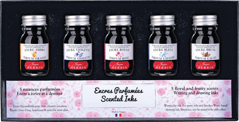 Herbin Tintenglas – Sortiert, 10 ml, 5er-Pack