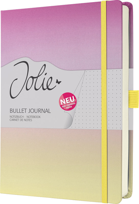 Sigel Notizbuch JOLIE, A5+, punktkariert, Fadenheftung, Karton, 200 Seiten, 120 g/m² – mehrfarbig