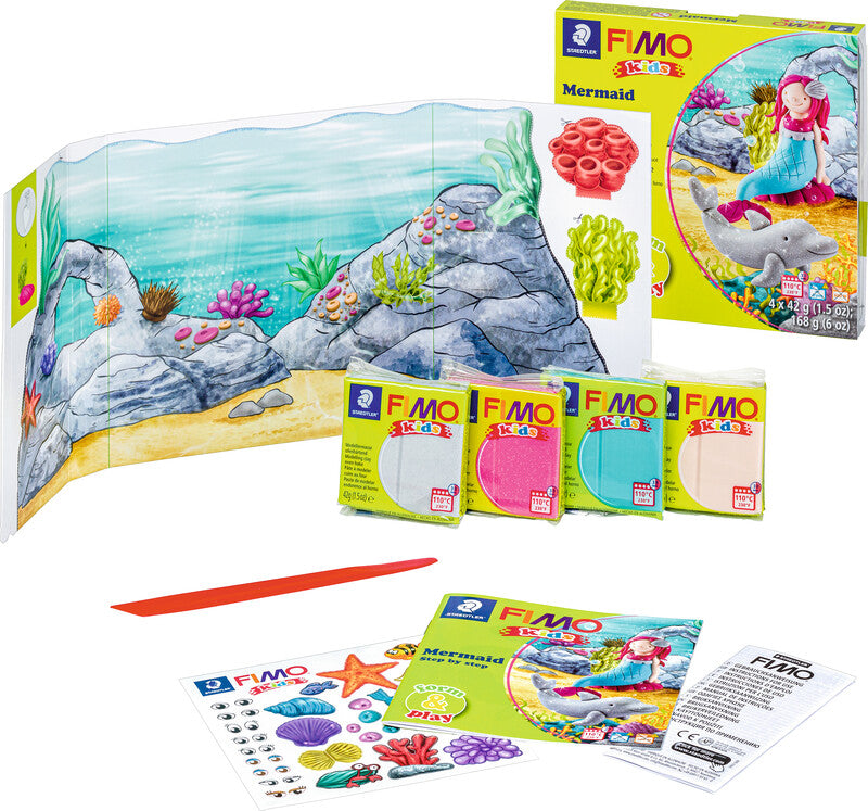 Staedtler FIMO – Modelliermasse-Set Mermaid – 4 Blöcke à 42 g