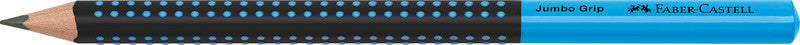Faber-Castell Grip Jumbo Zweifarbiger Bleistift, Dreikant, Grip-Zone B, Mine Ø 3,25 mm, farbig sortiert