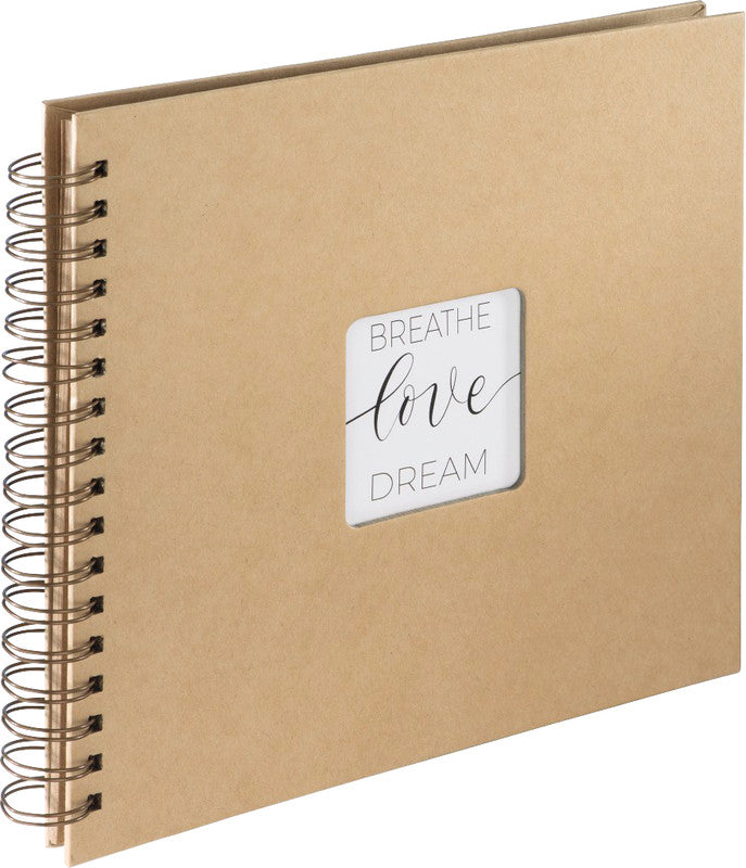 Hama Fotoalbum Wiro Craft – Kraft, Spiralbindung, Papier, 280 × 240 mm
