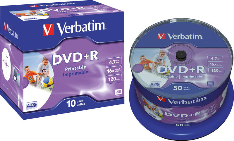 Verbatim DVD-R 4,7 GB – Spindel 50 Stück