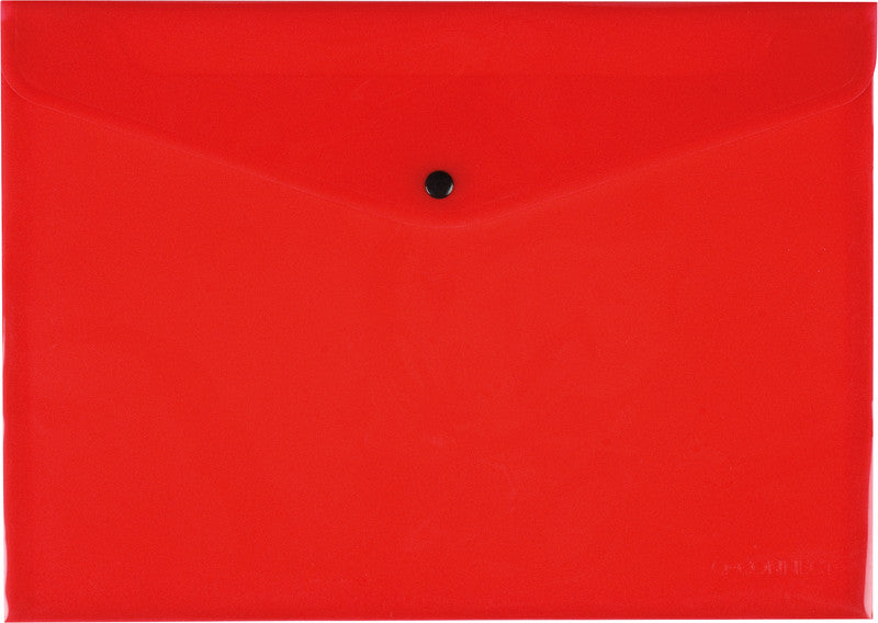 Q-connect Sichtmappe A4 – Rot, Kunststoff, 172 Mikron