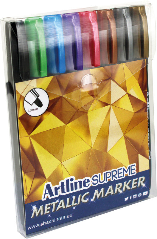 Artline Non-Permanent-Marker Supreme – Rundspitze 1 mm – sortiert – 8er-Set