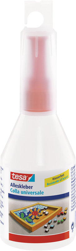 TESA Alleskleber – extra stark, transparent, wasserfest, alterungsbeständig, 90 g, für Papier, Fotos usw.