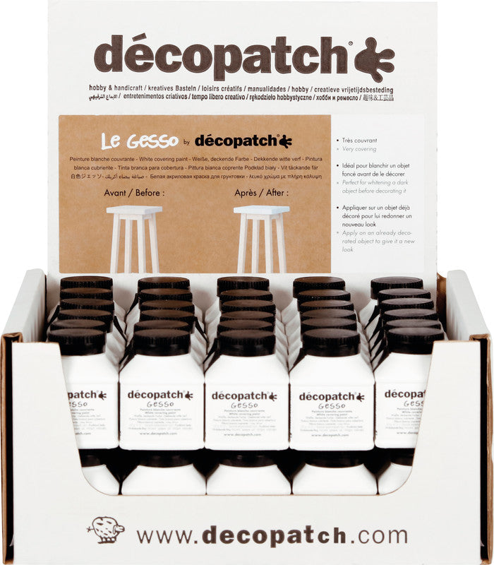 Décopatch Acrylfarbe – Weiss, Matt, 70 ml, für Holz, Metall & Keramik