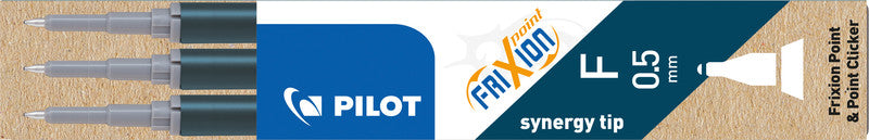 Pilot Rollerpatronen FriXion – blau-schwarz, 0,5 mm, löschbar, geruchsarm, 3 Stk.