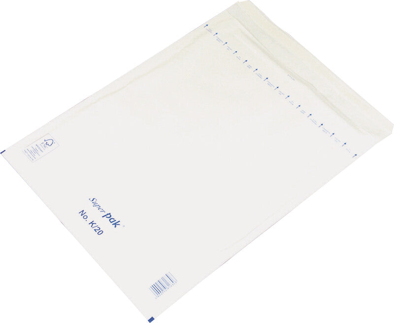 Office products Luftpolstertasche – 100 × 165 mm, weiss, selbstklebend – 10 Stück
