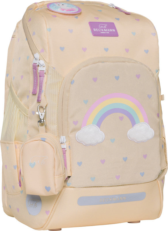 Beckmann Schulrucksack Active Air FLX – 6-teilig, Yellow Heart – 26,0×39,0×22,0 cm – recycelter Bestandteil
