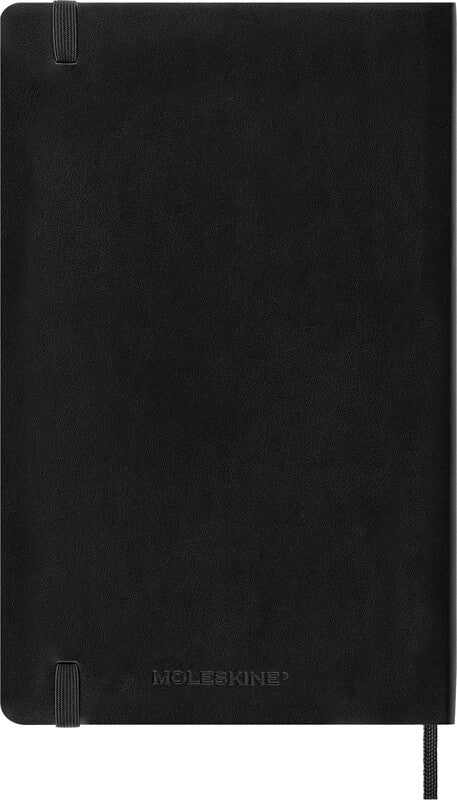 Moleskine Tagesagenda – 1 Tag pro Seite, gebunden, 13 × 21 cm, Jan–Dez 2027, 1-Stunden-Takt, schwarz, FSC