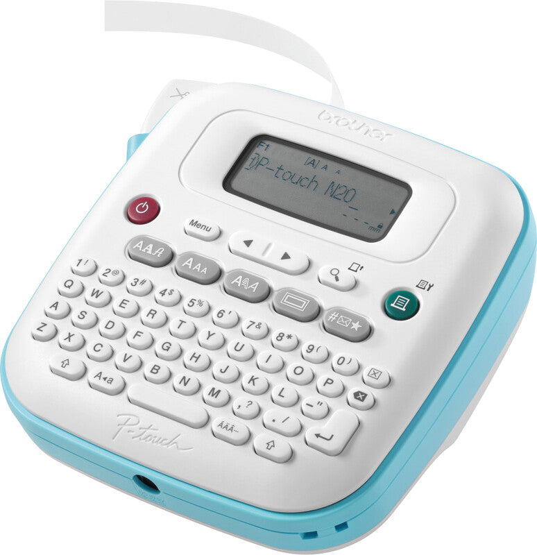 Brother P-touch PT-N20 – Beschriftungsgerät, für TZe-Bänder 12 mm, LCD-Display, Druckvorschau