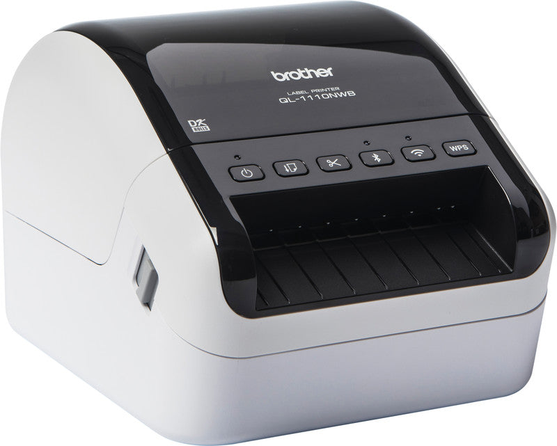 Brother QL-1110NWB – Etikettendrucker, Thermodirekt, für DK-Rollen bis 101,6 mm, USB, WLAN, 300 dpi