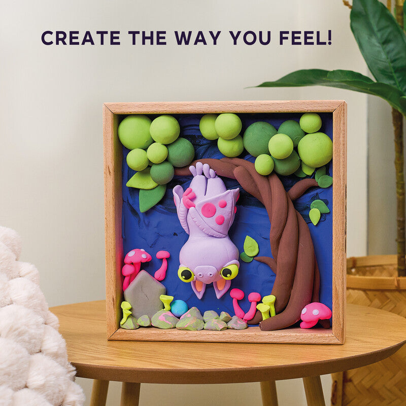 Okto Sensory Art – Modelliermasse-Set Little Worlds – ab 8 Jahren – 210 × 210 mm