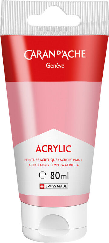 Caran d-Ache Caran d'Ache Acrylfarbe – Rosa – Tube, 80 ml – für Leinwand, Stoff, Papier