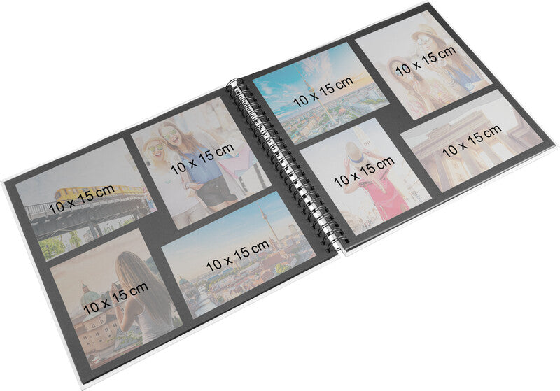 Hama Fotoalbum – mousse, mit Pergaminzwischenblättern, Papier, 360 × 320 mm