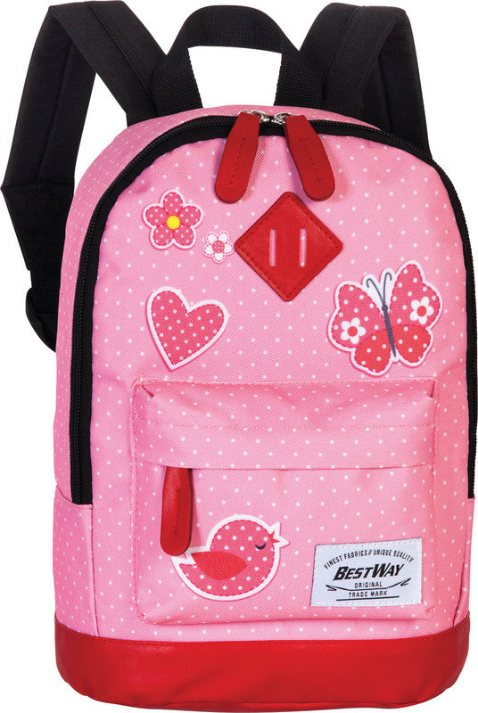 Bestway Kindergartenrucksack – Schmetterling – Rosa/Feuerrot – 21,0×29,0×13,0 cm – Verlängertes Produktleben
